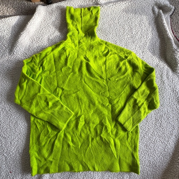 ZARA Indigo Blue Oversized Knit Sweater Jumper - Picture 6 of 10